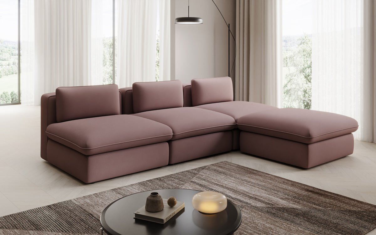 Designer L Sofa Kuschel a Stoff