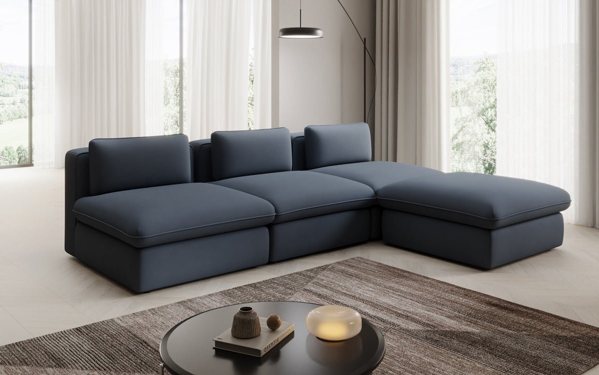 Designer L Sofa Kuschel a Stoff