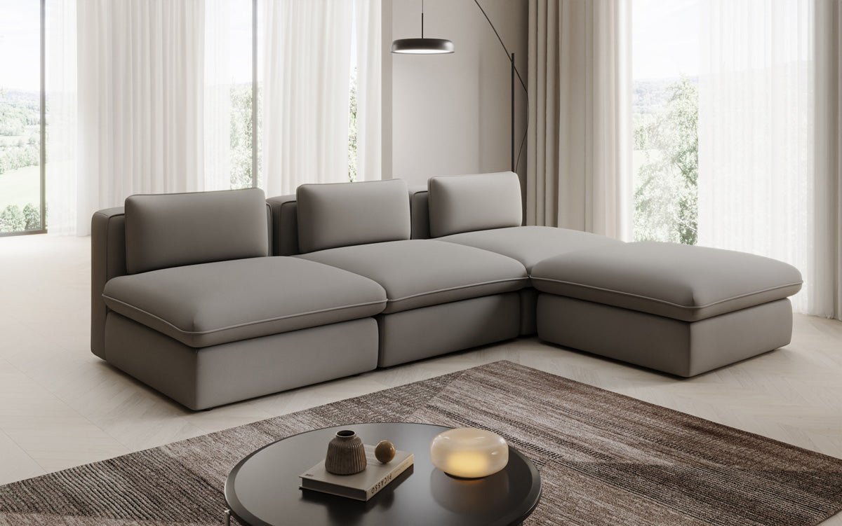 Designer L Sofa Kuschel a Stoff