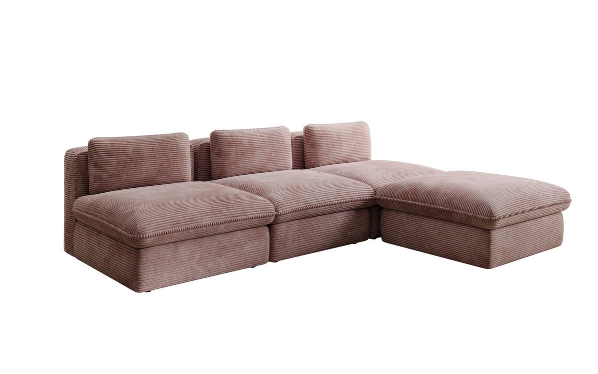 Designer L Sofa Kuschel am Cord