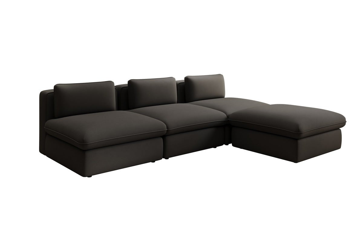 Designer L Sofa Kuschel a Stoff