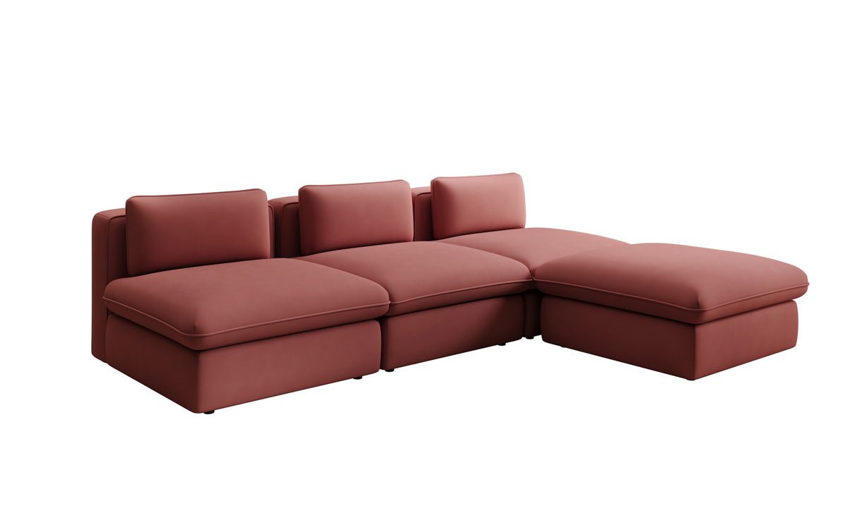 Designer L Sofa Kuschel a Stoff
