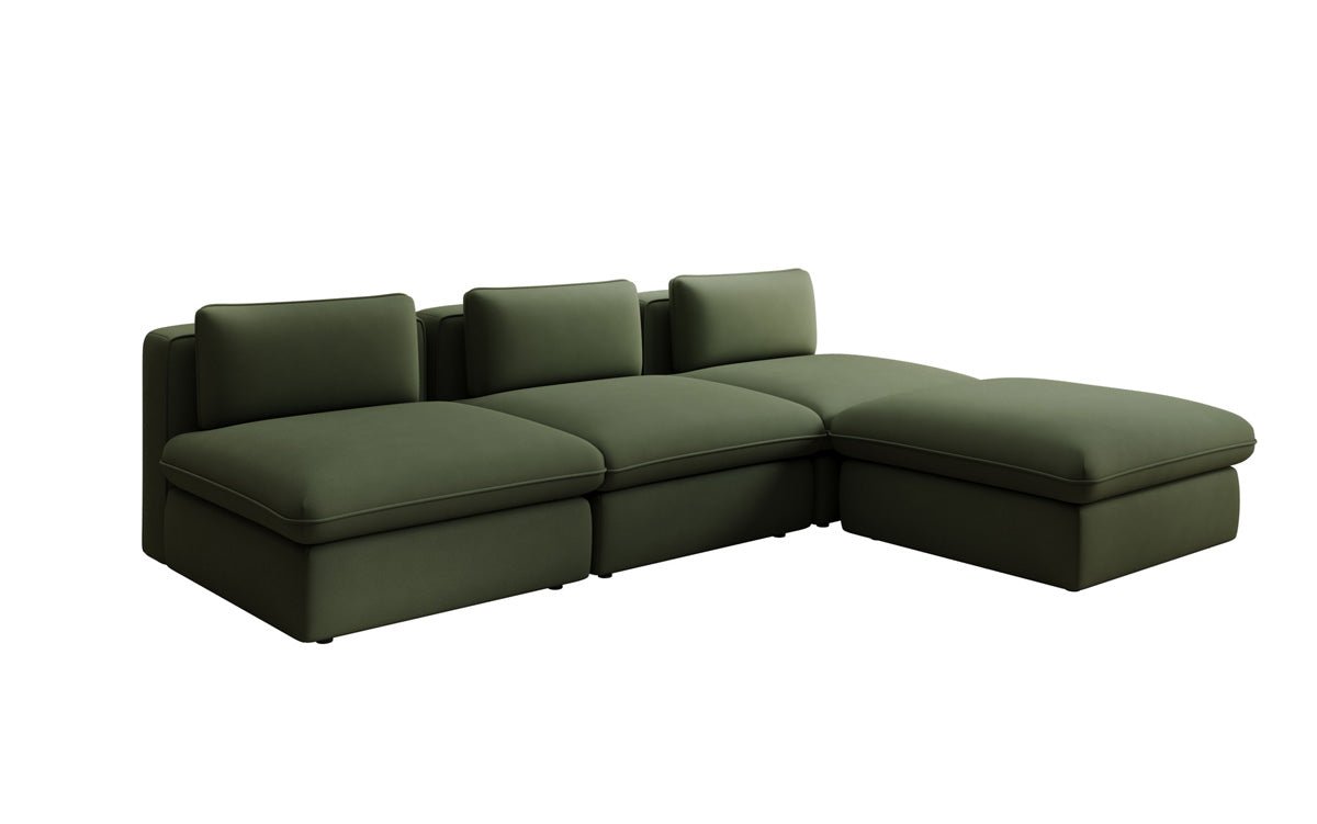 Designer L Sofa Kuschel a Stoff