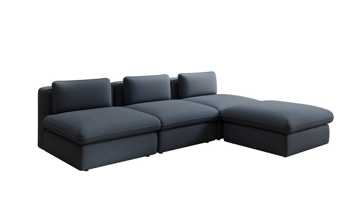 Designer L Sofa Kuschel a Stoff