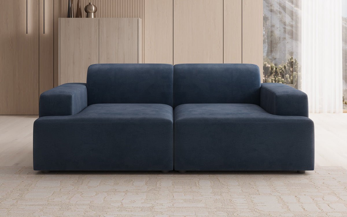 Designer 2-Sëtz Sofa Monza a Samt