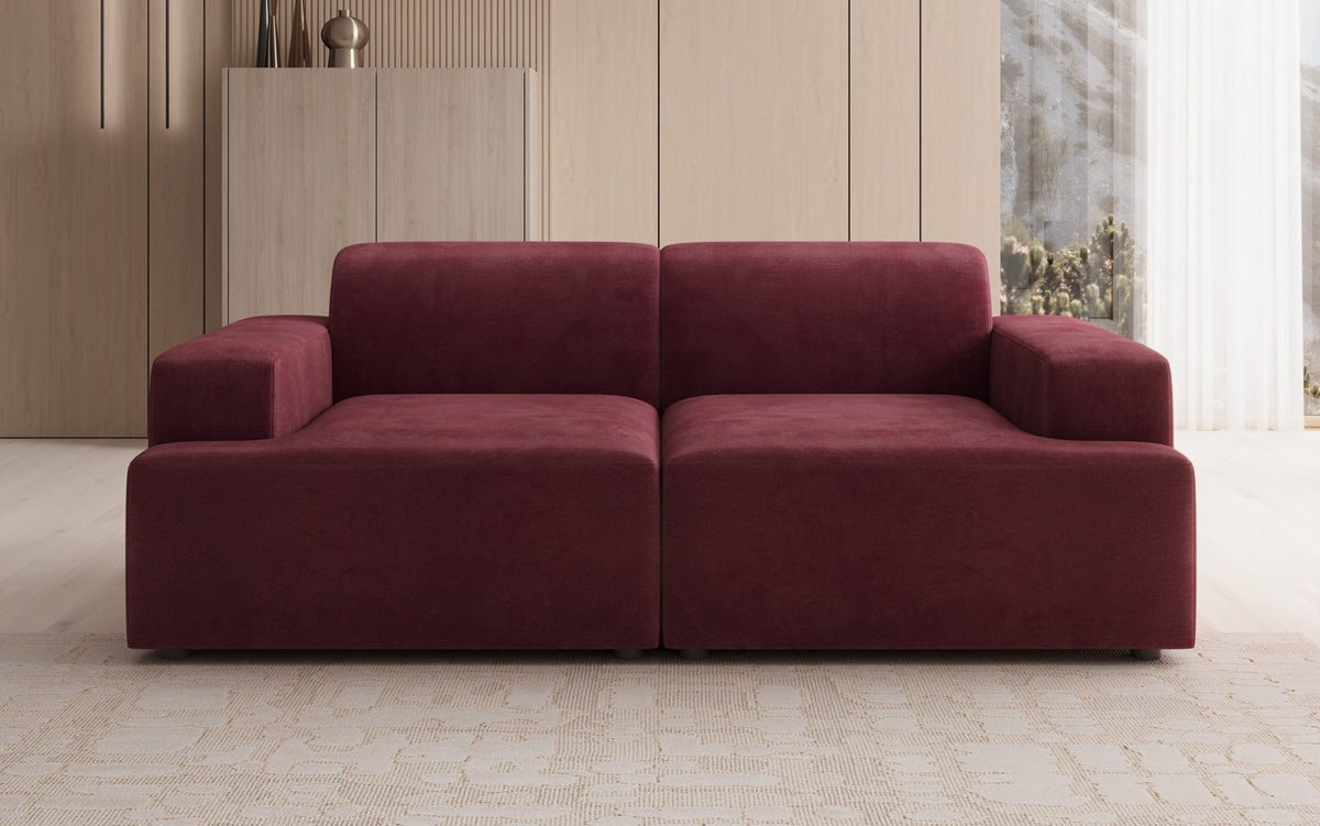 Designer 2-Sëtz Sofa Monza a Samt