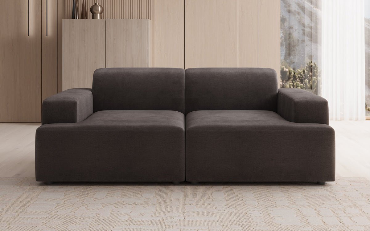 Designer 2-Sëtz Sofa Monza a Samt
