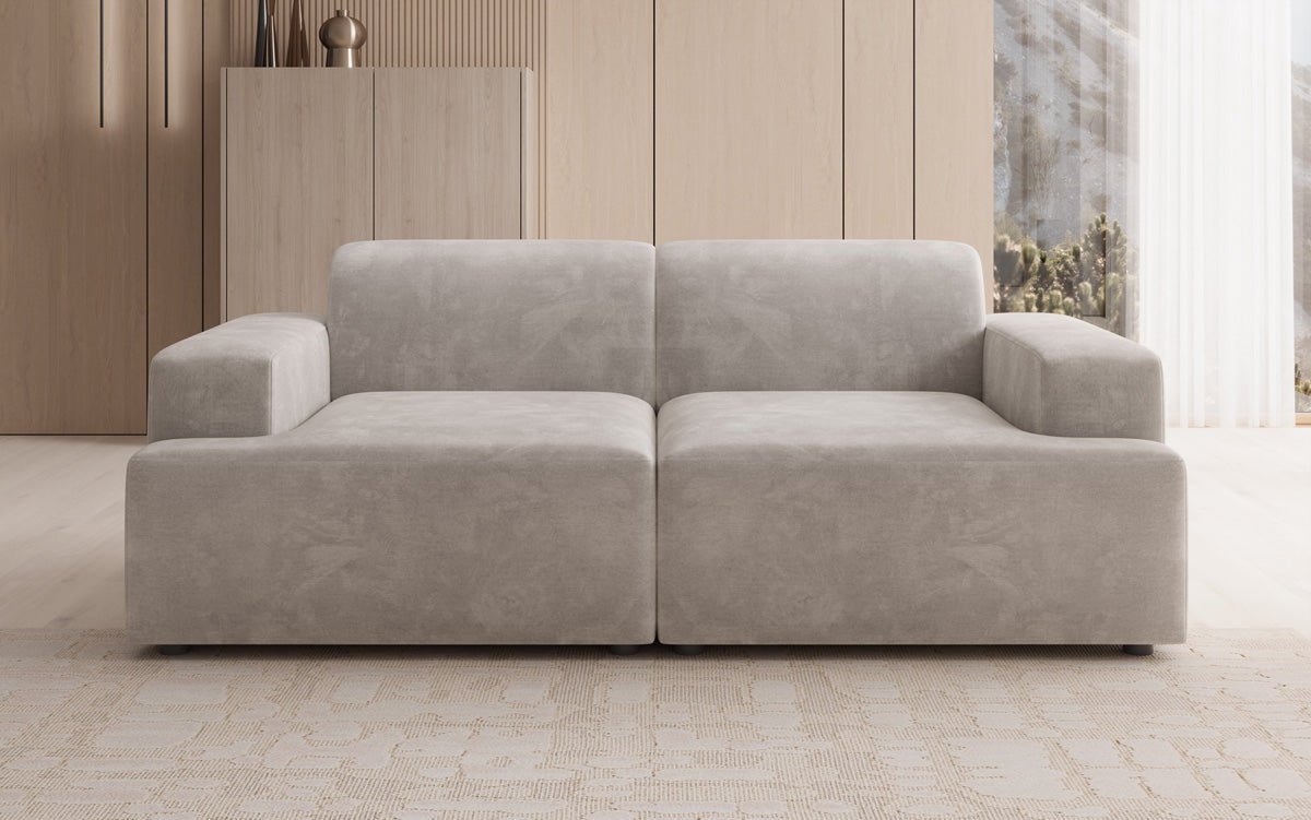 Designer 2-Sëtz Sofa Monza a Samt