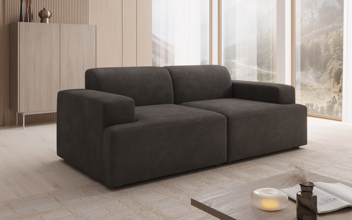 Designer 2-Sëtz Sofa Monza a Samt