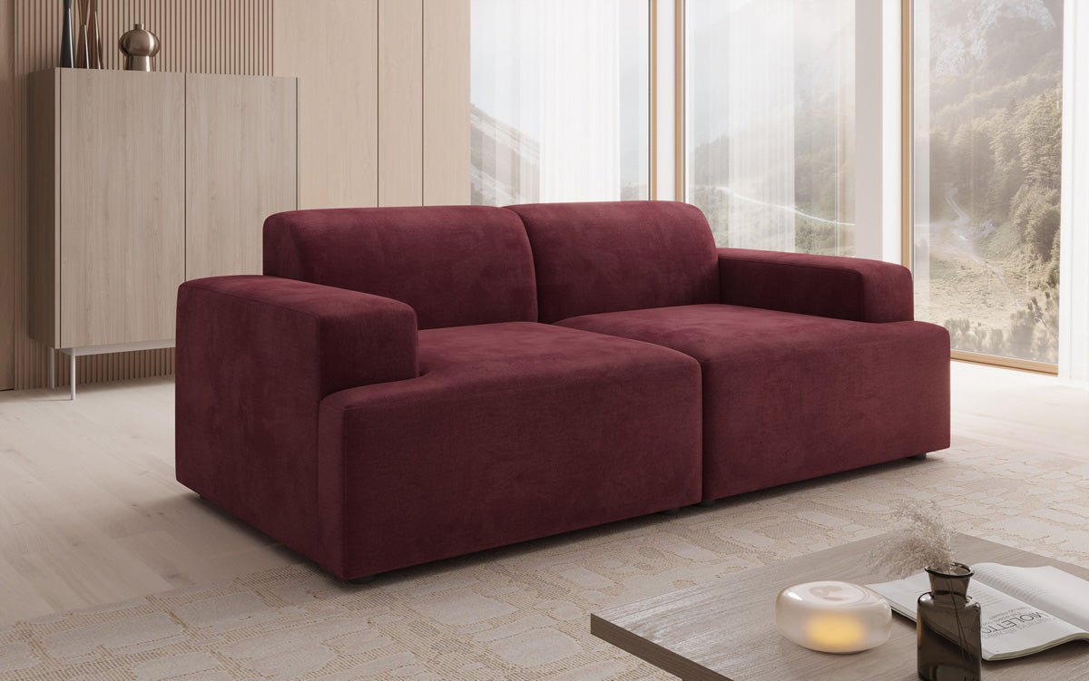 Designer 2-Sëtz Sofa Monza a Samt