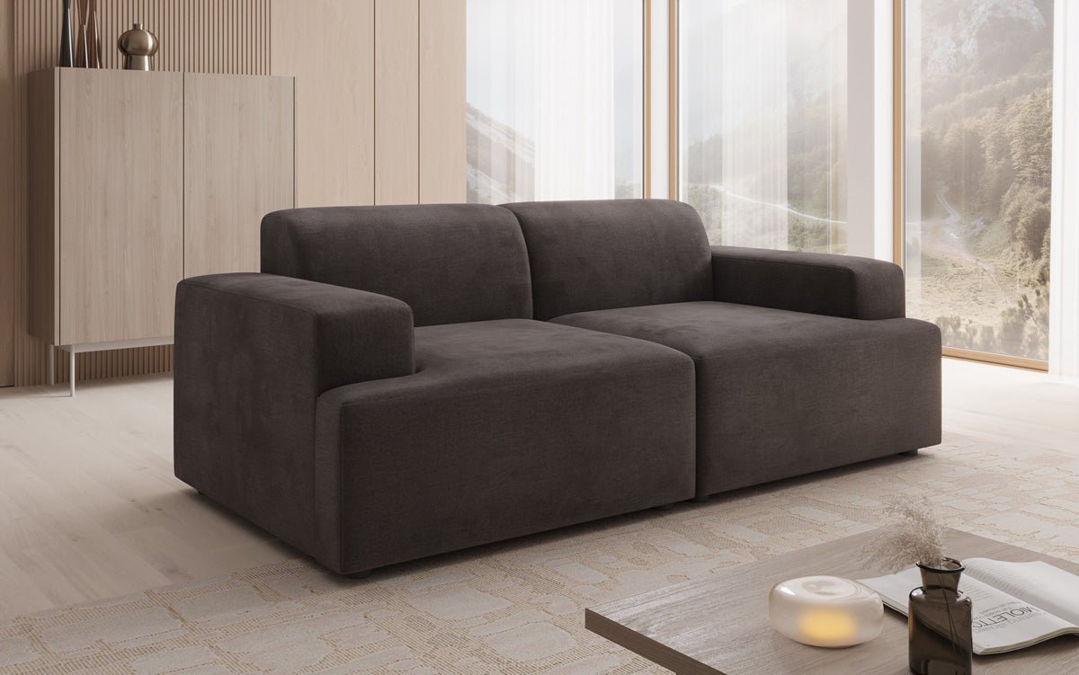 Designer 2-Sëtz Sofa Monza a Samt