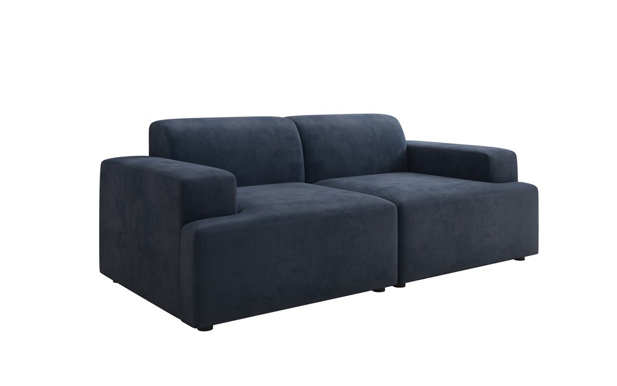 Designer 2-Sëtz Sofa Monza a Samt