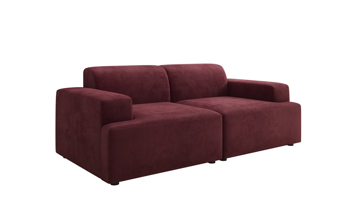 Designer 2-Sëtz Sofa Monza a Samt