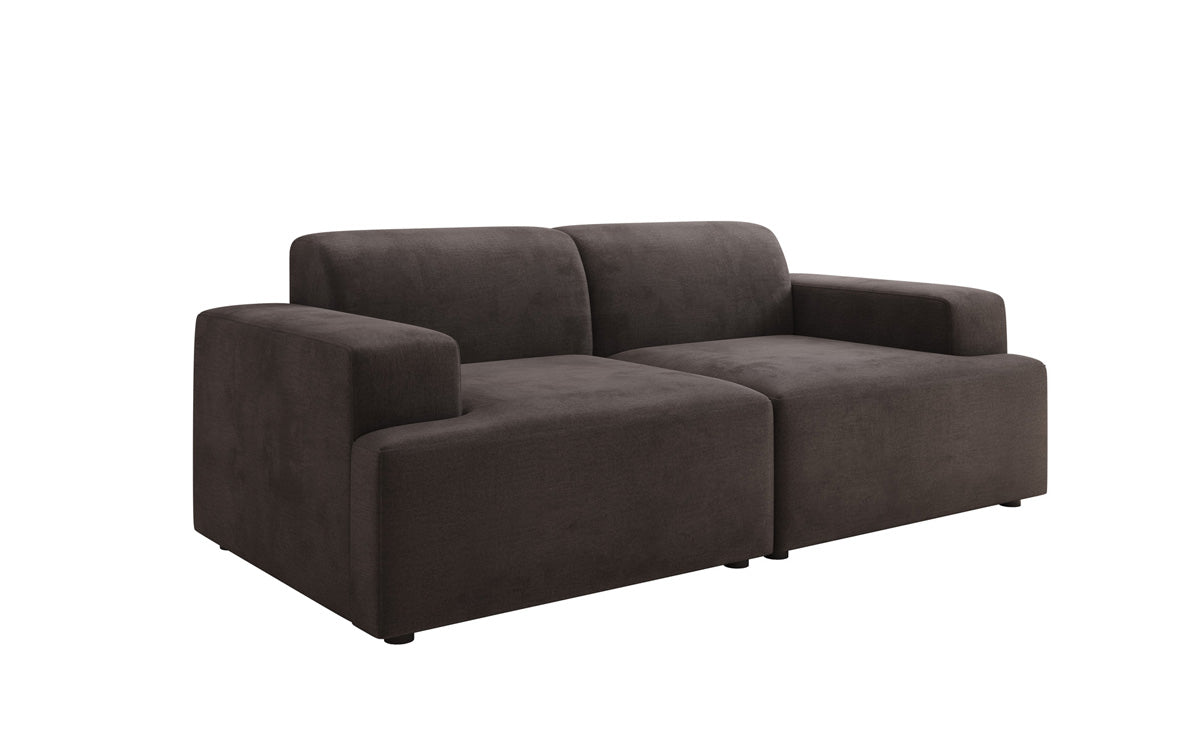 Designer 2-Sëtz Sofa Monza a Samt