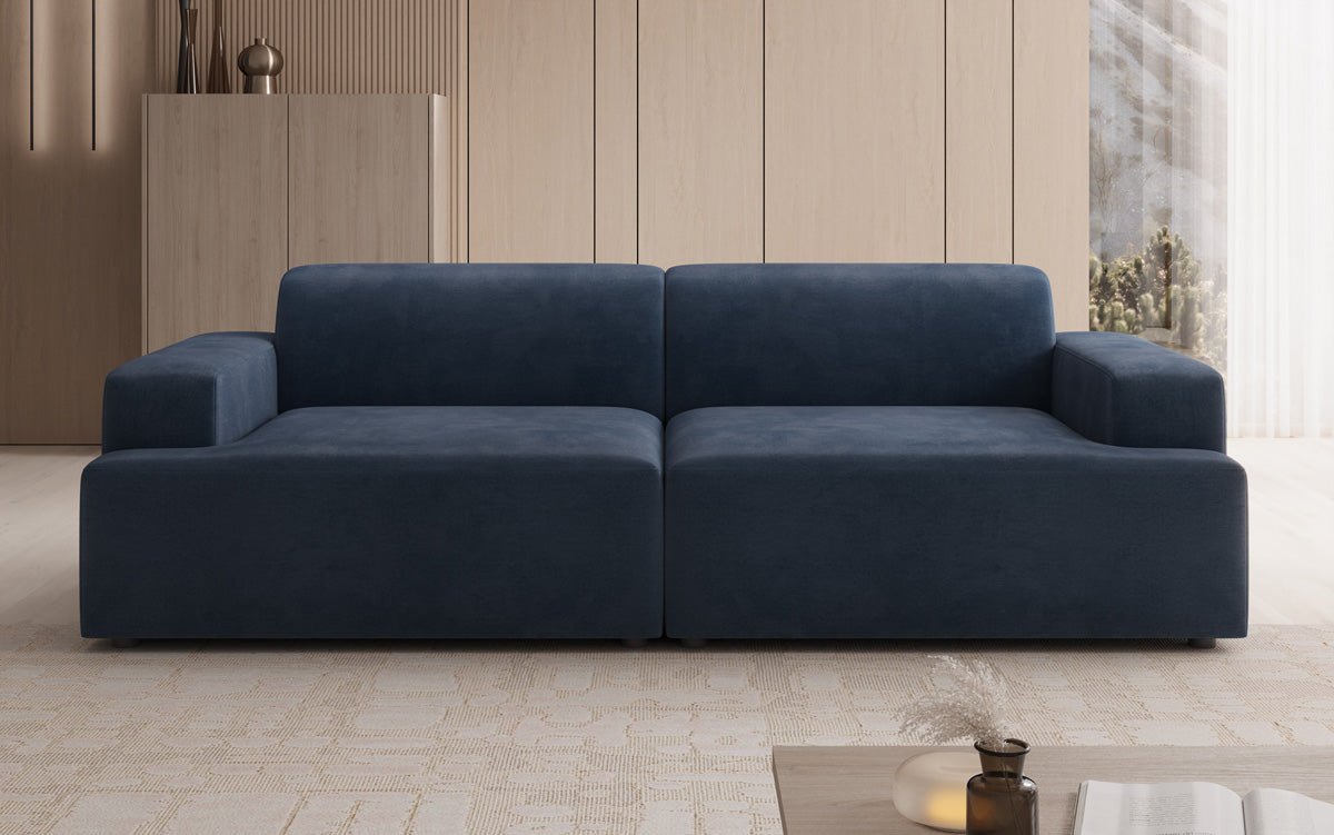 Designer 3-Sëtz Sofa Monza a Samt