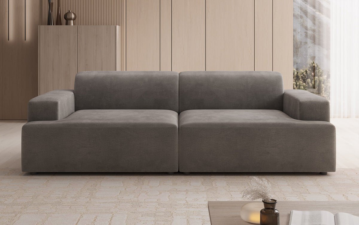 Designer 3-Sëtz Sofa Monza a Samt