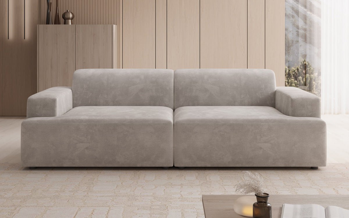Designer 3-Sëtz Sofa Monza a Samt