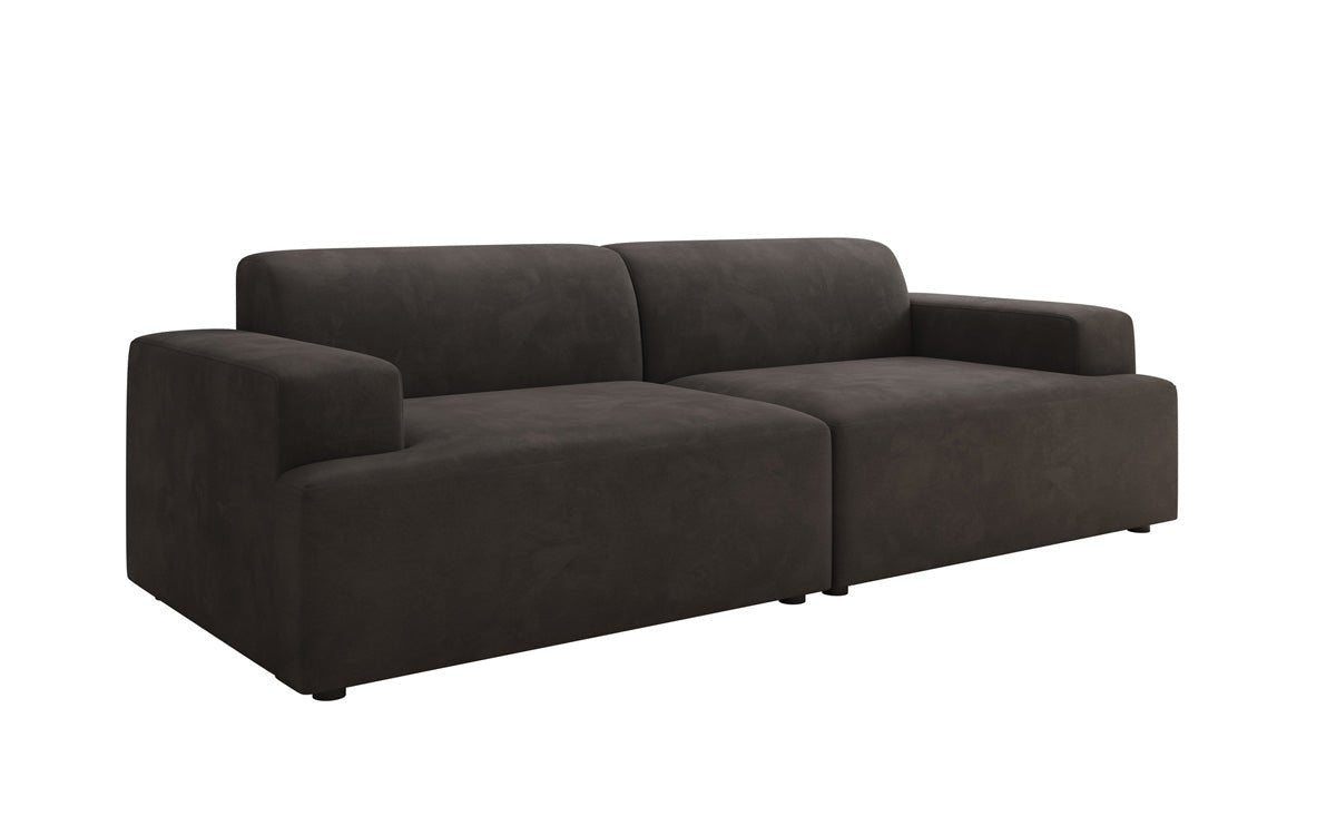 Designer 3-Sëtz Sofa Monza a Samt