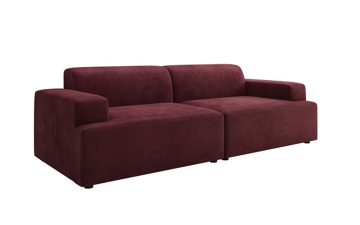 Designer 3-Sëtz Sofa Monza a Samt