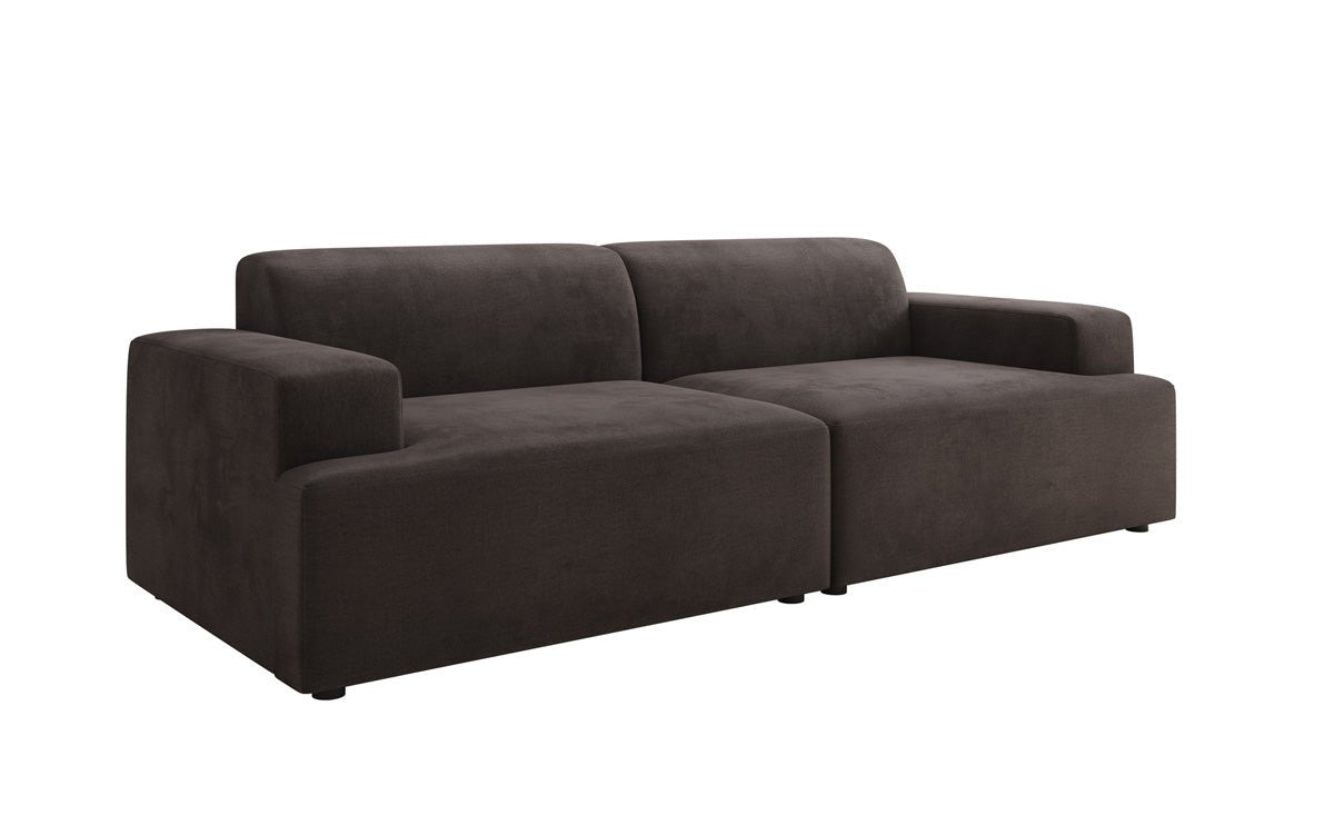 Designer 3-Sëtz Sofa Monza a Samt