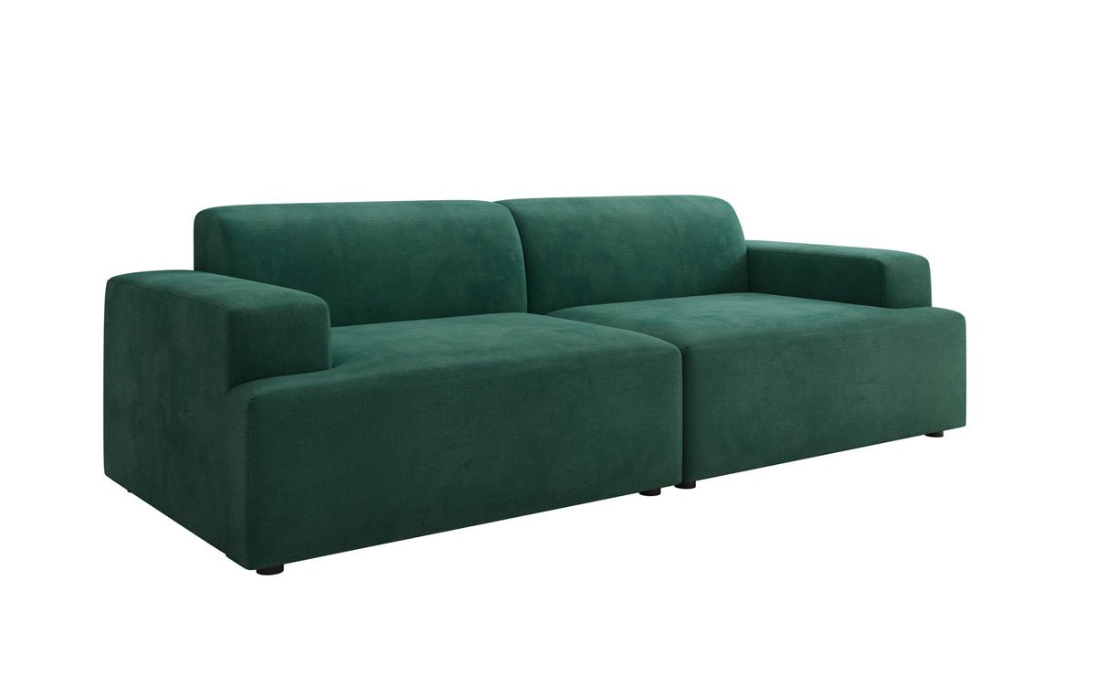 Designer 3-Sëtz Sofa Monza a Samt