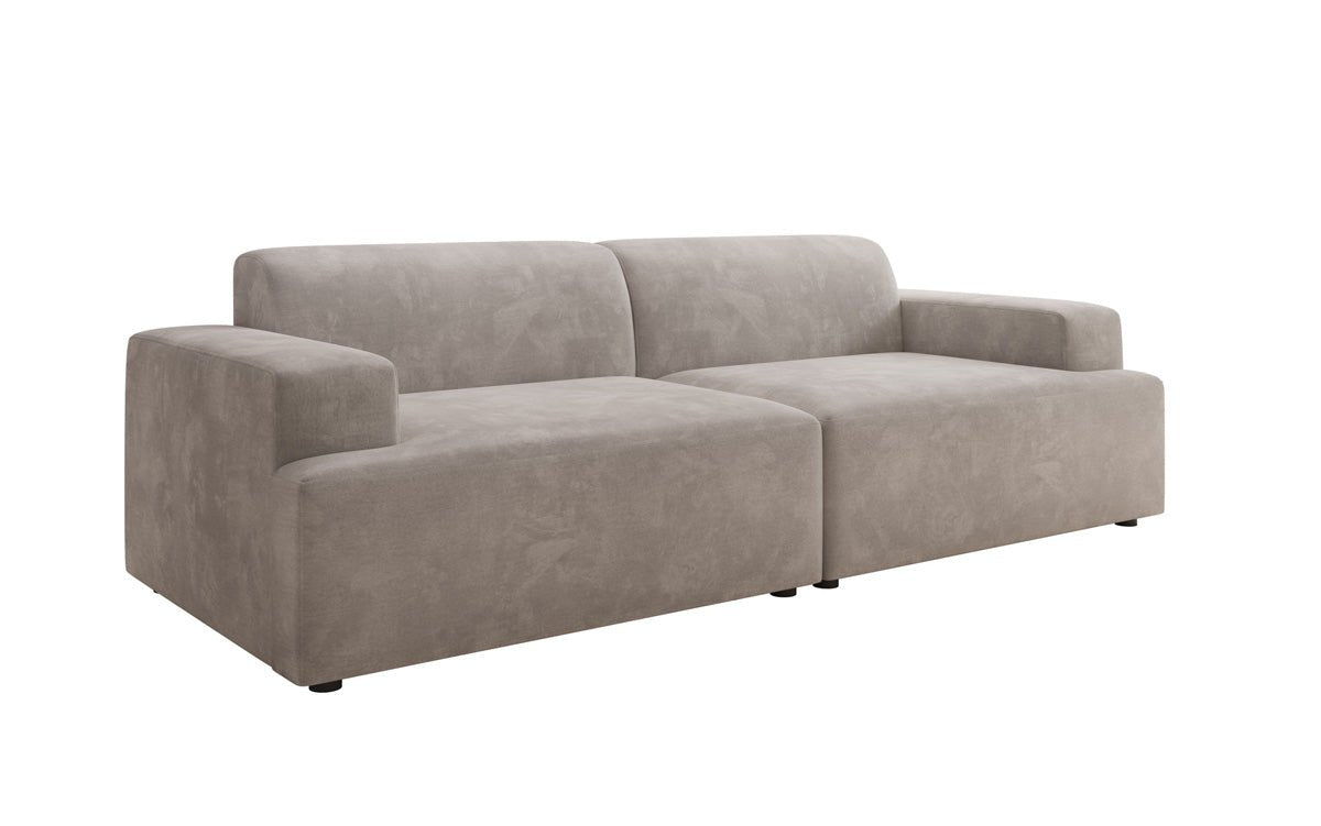 Designer 3-Sëtz Sofa Monza a Samt