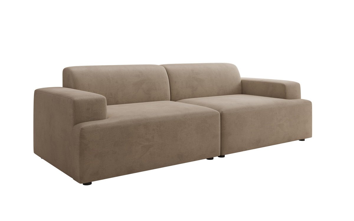 Designer 3-Sëtz Sofa Monza a Samt