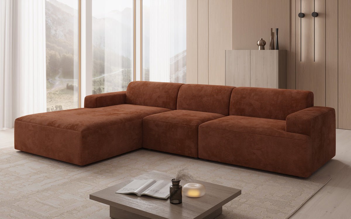Designer Sofa Monza L Maxi in Cord