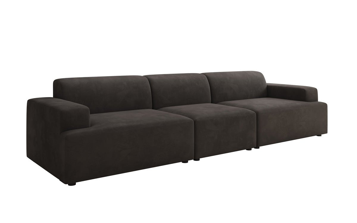 Designer Sofa Monza 3 Sëtz XXL a Samt