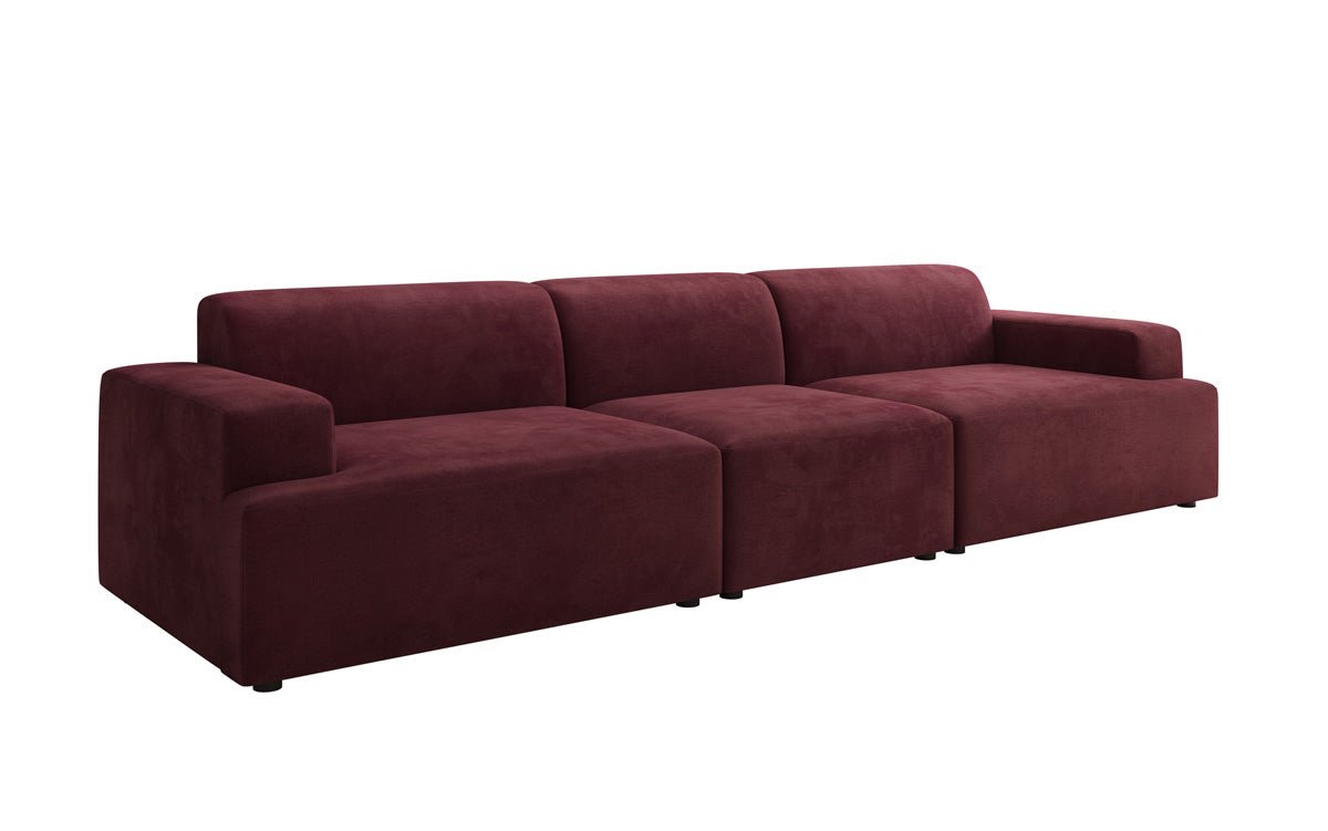 Designer Sofa Monza 3 Sëtz XXL a Samt