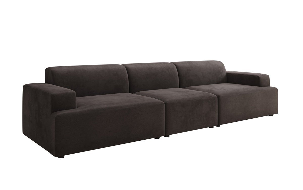 Designer Sofa Monza 3 Sëtz XXL a Samt