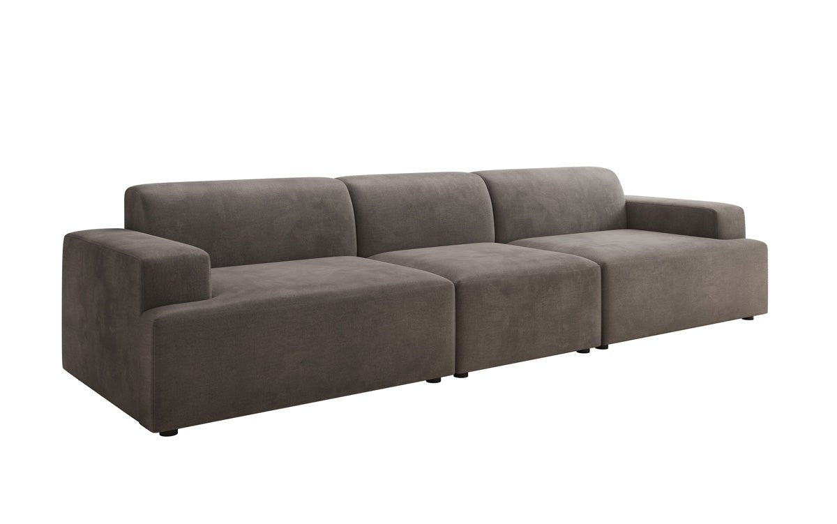 Designer Sofa Monza 3 Sëtz XXL a Samt