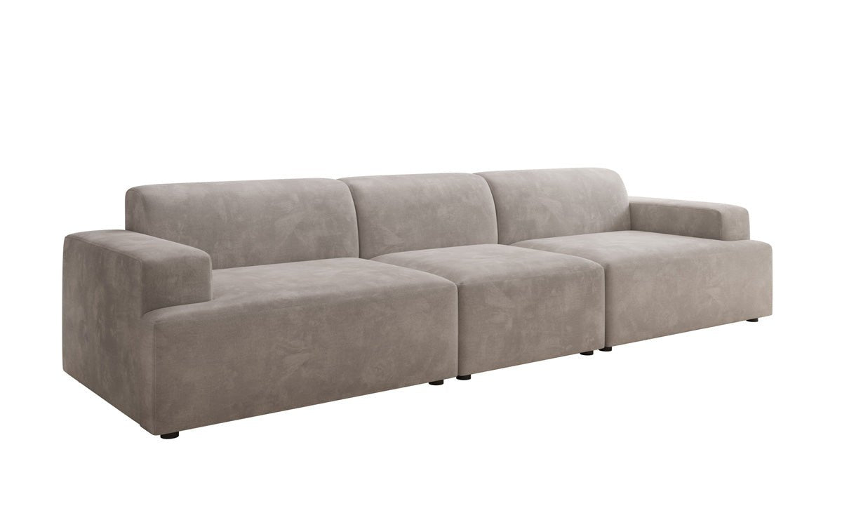 Designer Sofa Monza 3 Sëtz XXL a Samt
