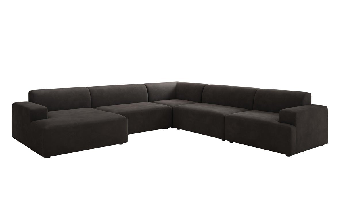 Designer Sofa Monza Wunnlandschaft U XXL a Samt