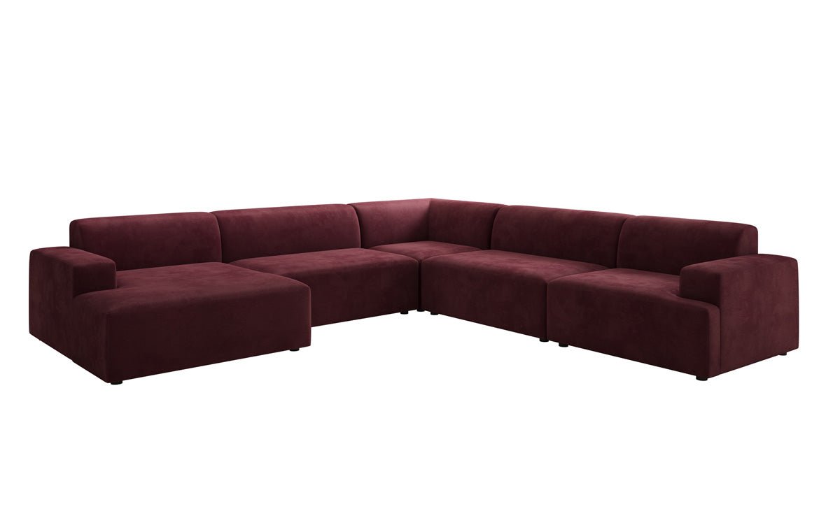 Designer Sofa Monza Wunnlandschaft U XXL a Samt