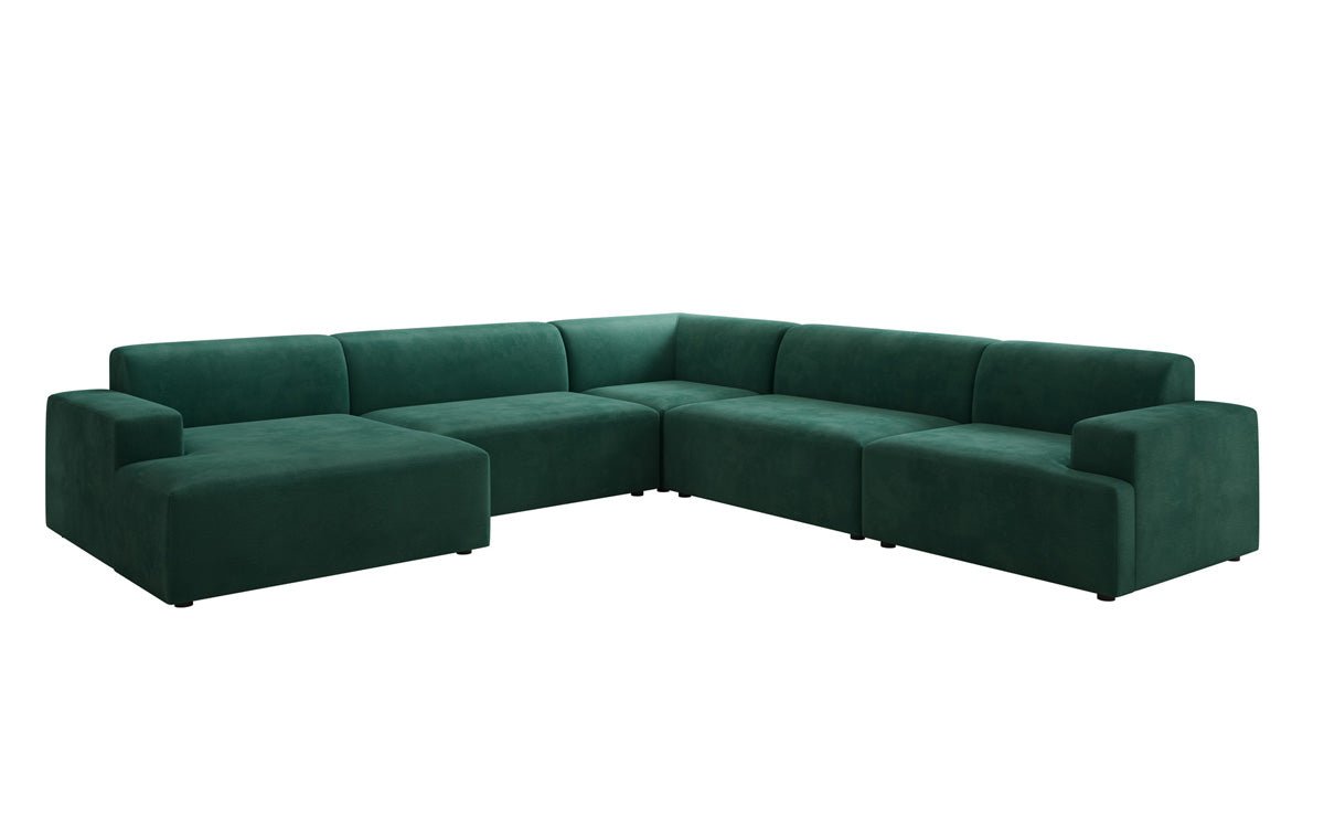Designer Sofa Monza Wunnlandschaft U XXL a Samt