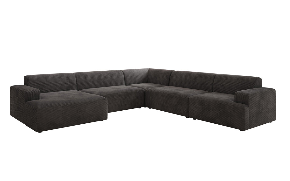 Designer Sofa Monza Wohnlandschaft U XXL in Cord