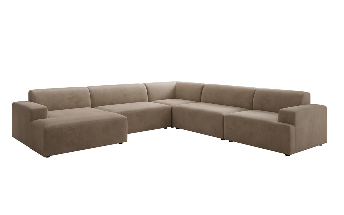Designer Sofa Monza Wunnlandschaft U XXL a Samt
