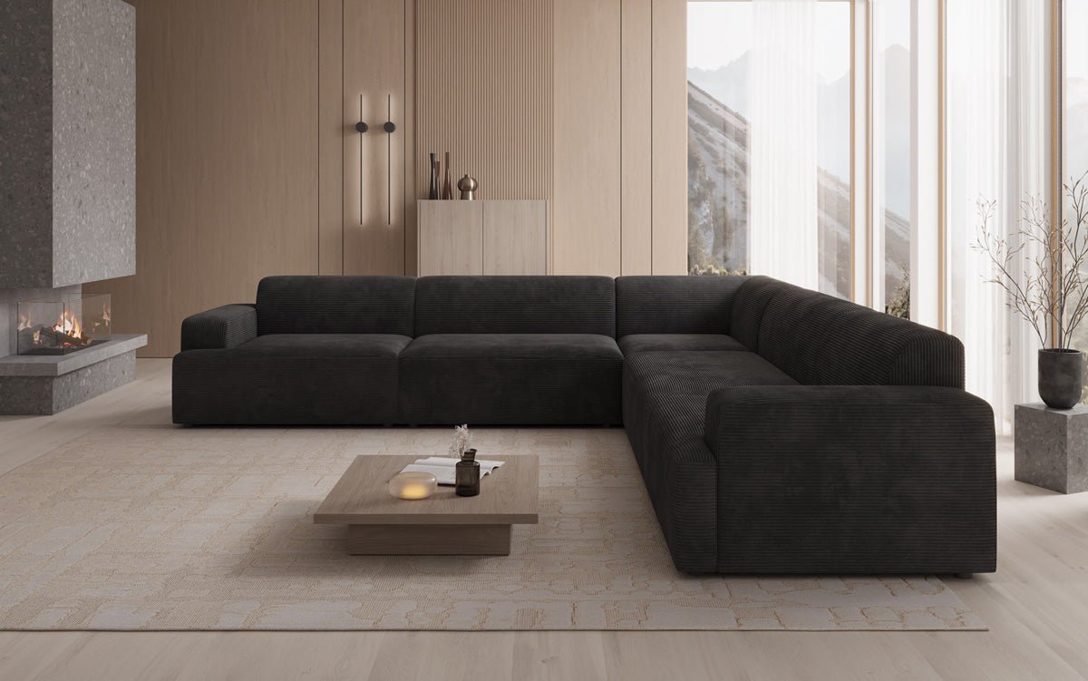 Designer Sofa Monza Wunnlandschaft L XXL am Cord