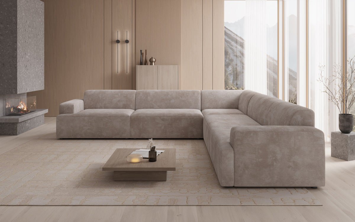 Designer Sofa Monza Wunnlandschaft L XXL am Cord