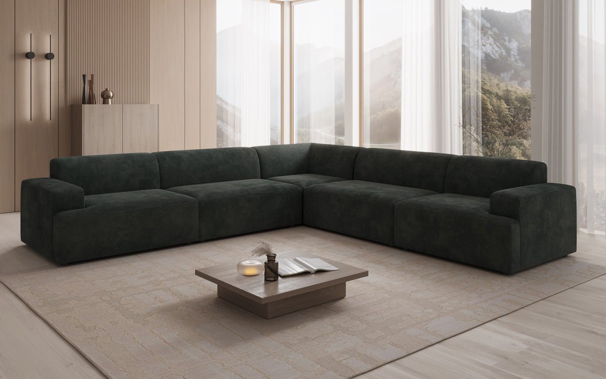 Designer Sofa Monza Wunnlandschaft L XXL am Cord