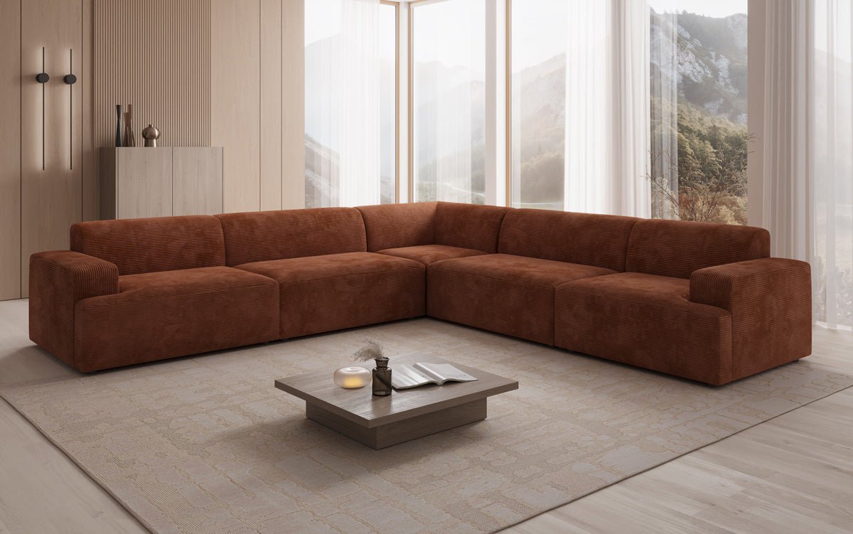 Designer Sofa Monza Wunnlandschaft L XXL am Cord