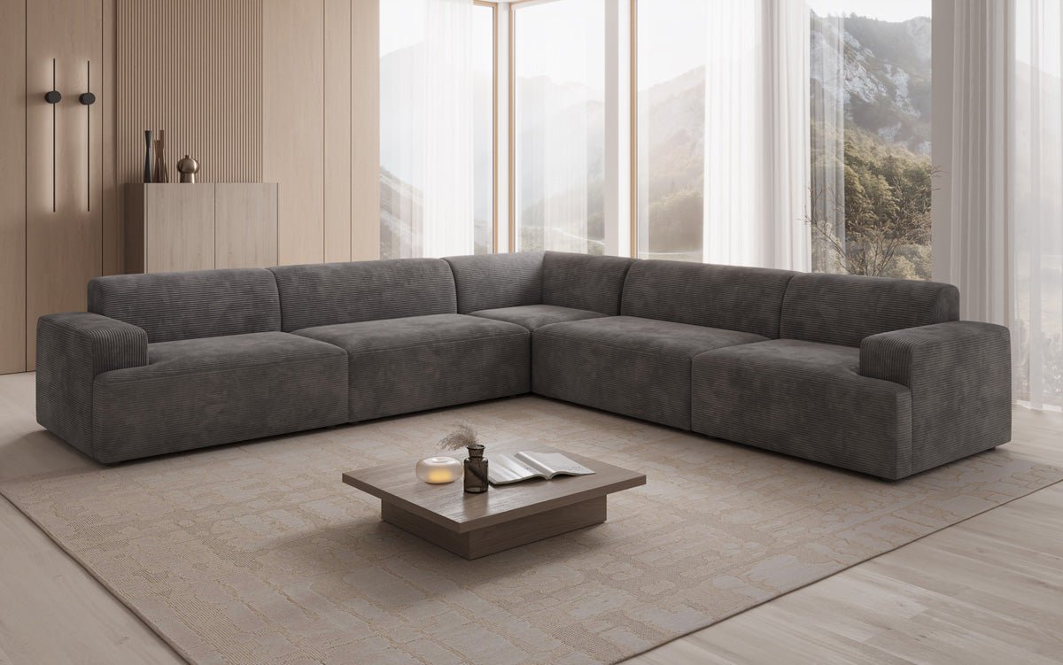 Designer Sofa Monza Wunnlandschaft L XXL am Cord