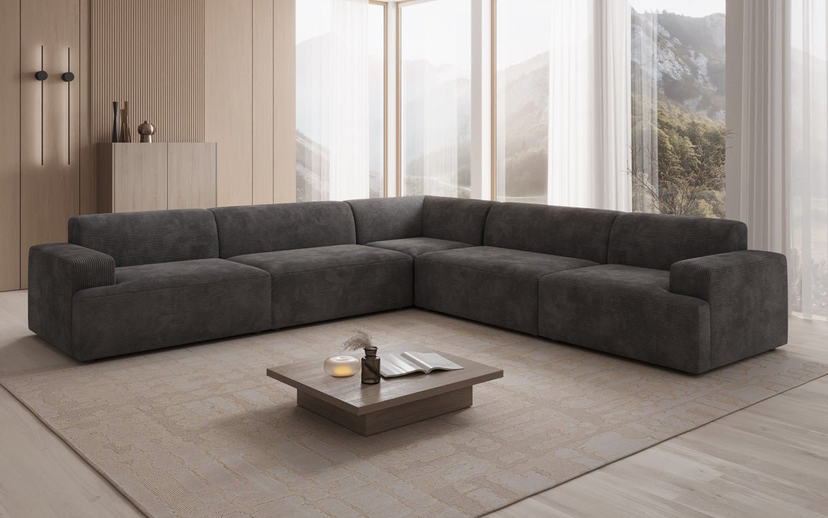 Designer Sofa Monza Wunnlandschaft L XXL am Cord