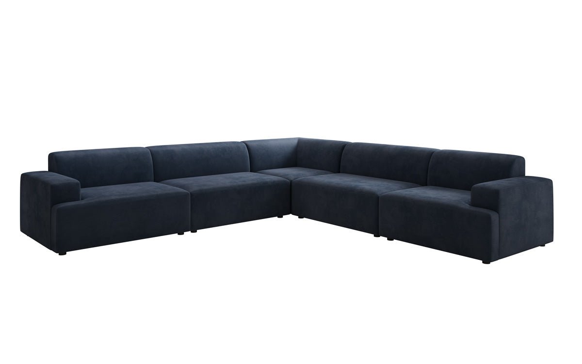 Designer Sofa Monza Wohnlandschaft L XXL in Samt