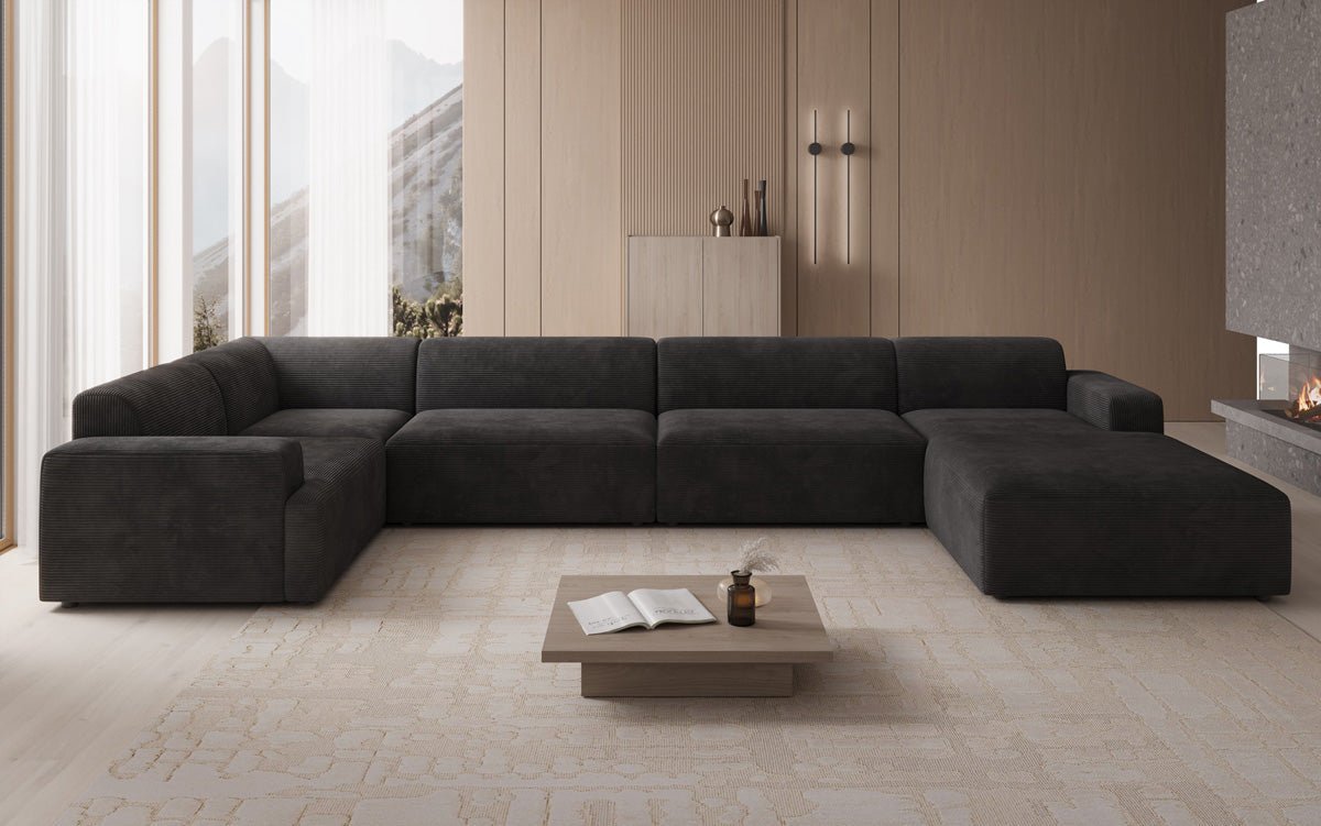 Designer Sofa Monza U XXL in Cord