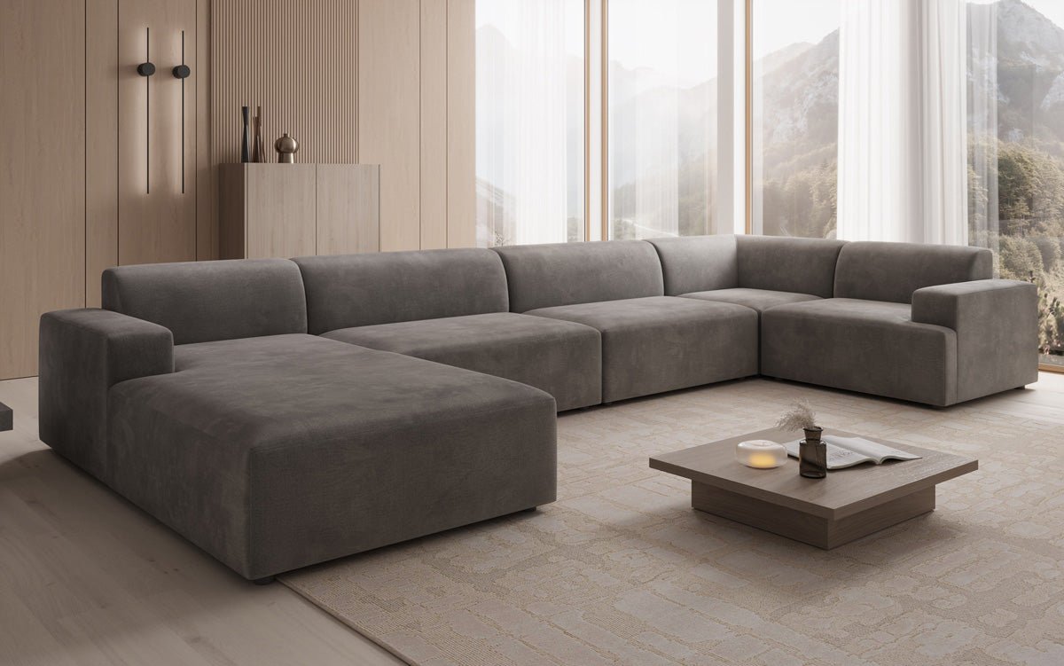 Designer Sofa Monza U XXL a Samt