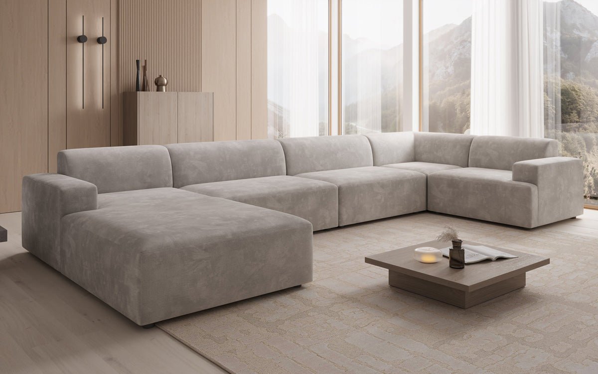 Designer Sofa Monza U XXL a Samt