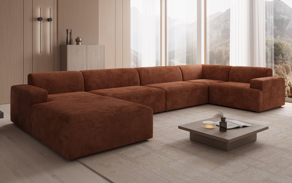 Designer Sofa Monza U XXL am Cord