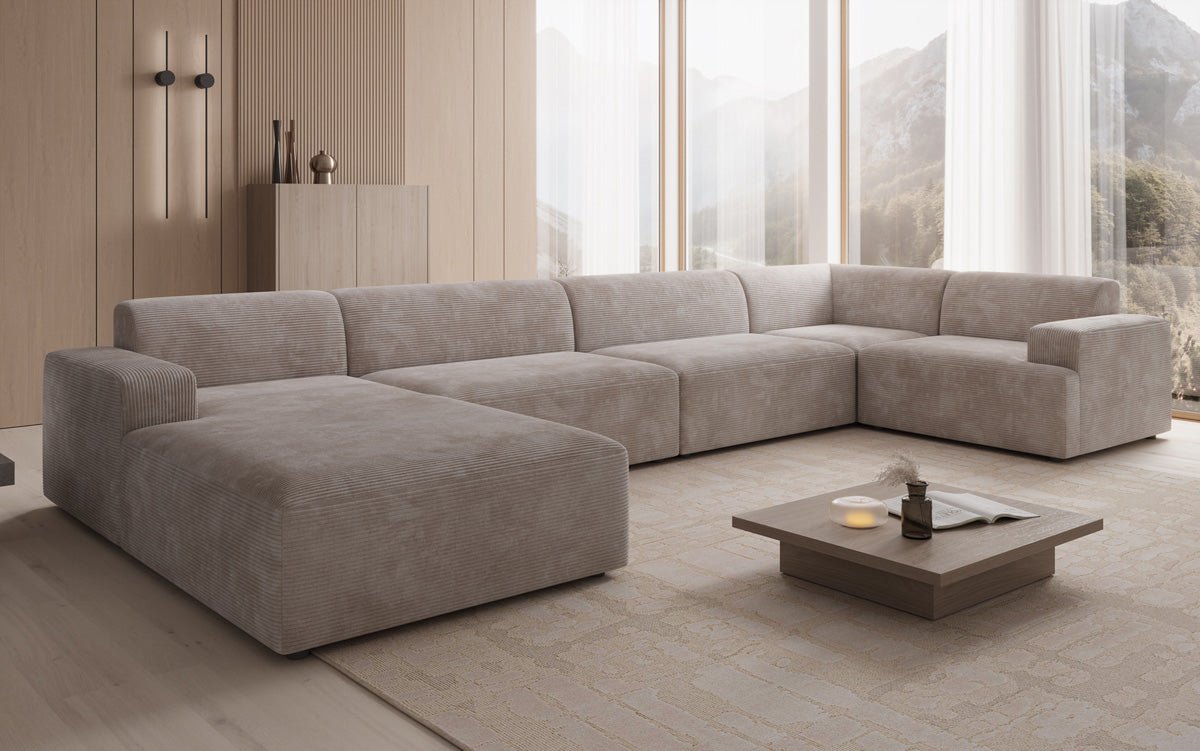 Designer Sofa Monza U XXL am Cord